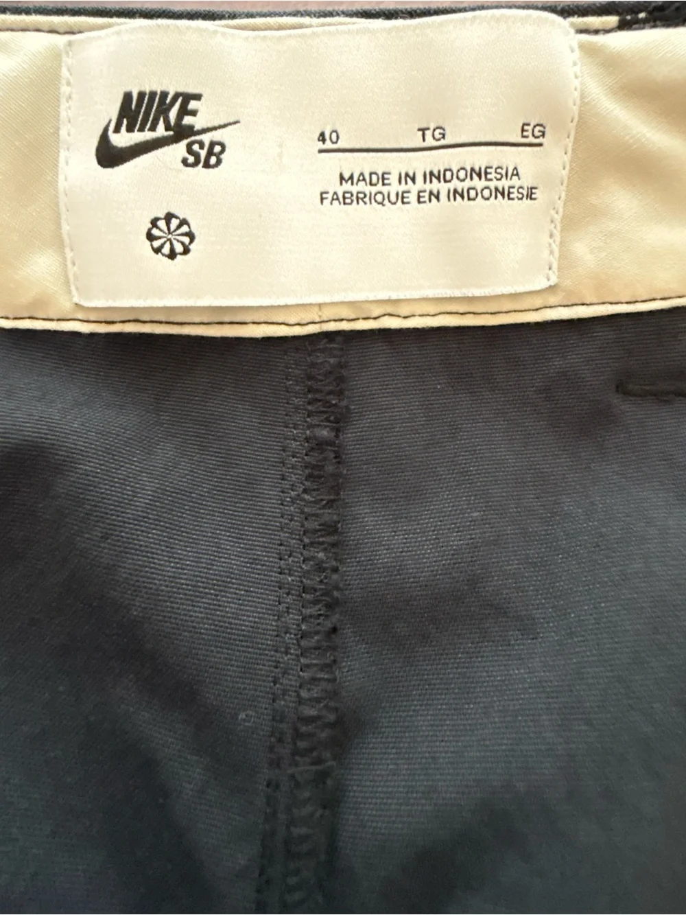Nike Men's Black Golf Dress Pants with White Swoosh